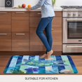 thumbnail image 5 of Blue Turtle Coastal Door Mat&nbsp;Indoor Outdoor Entrance, Non Slip Small Rug for Kitchen Bathroom Entryway Rug, Nautical Beach Summer Sea Retro Washable Doormat Floor Mat for Office 18x30 Inch, 5 of 8