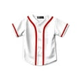 thumbnail image 3 of Ma Croix Kids Baseball Jersey Button Down Short Sleeve Unisex Youth Athletic Sportswear Uniform, 3 of 5