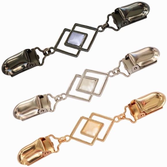 3 Pzas Clips Ajustadores de Cintura Vintage Clip para Suéter Vestido Cinch Chal Cárdigan Suéter Camisa Pantalón Clip Ajustador para Ropa de Mujer