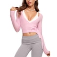 thumbnail image 1 of Remera INGIA Cross Wrap de Manga Larga Slim Fit Rosa XL, 1 of 4