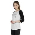 thumbnail image 4 of Inkmeso Women Raglan Full Sleeves Tshirt&nbsp;Advice&nbsp;Quote Dreaming Is Free Graphic Jersey Top, 4 of 9