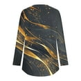 thumbnail image 3 of JUSLIO Womens Tops Relaxed Fit Graphic Shirts Irregular Print Long Sleeve Round Neck Shirts Black 2XL, 3 of 8