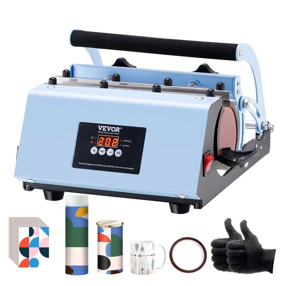 Heat Press Machine 11-30oz Mug Press Sublimation Blue