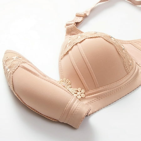 

Plus Size Comfort Wireless Bra Air Permeable Support Breathable High Quality Lining Underwired Bra For Woman Red 44/100 (BCD Pass Cup)