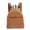 B002- Coffee, variant on Compact Backpack, Backpack Straps, Adjustable Straps, Corduroy Fabric, 10X6 in Small Pack, Casual Travel, Tan Shade, 1 Pc