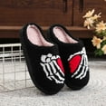 thumbnail image 6 of Gaexia Women's Halloween Themed Cozy Slippers Unisex Comfortable Indoor Outdoor Casual Flat Slides For Couples And Family, 6 of 7