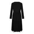 thumbnail image 4 of Roncen Long Sleeve Dresses for Women 2026 Spring Casual Flowy A-Line Boho Midi Party Long Dress, 4 of 5