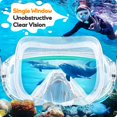 thumbnail image 3 of Set de Snorkel Seovediary para Niños con Vidrio Panorámico Antivaho, 4-16 años, 3 of 7