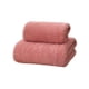 thumbnail image 2 of Juego de toallas de vellón coral de 2 piezas | Toalla de baño y toalla facial ultra suave y altamente absorbente | Duradero, resistente a la decoloración | Verde, Rosa, Café, Azul | 35x75cm,, 2 of 6