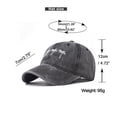 thumbnail image 3 of Vintage Washed Palm Tree Embroidered Baseball Cap ZDNIXIAN ,Adjustable Unisex Curved Brim Distressed Cotton Dad Hat, Casual Beach Vacation Sun Hat, One Size, 3 of 9