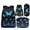 Starry Blue Butterfly, variant on HUIACONG 17 Inch Moon Daisy Butterfly School Backpack 4-IN-1 Set for Boys Girls Age 6-10 Lightweight Backpack Detachable Lunch Box Pencil Case Water Bottle Holder