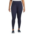 thumbnail image 2 of Feathers Women's and Women's Plus Active Fleece Leggings, 7-Pack, Sizes S-4X, 2 of 5