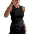 thumbnail image 5 of Tank Tops for Women Sleeveless Basic Shirt Slim Knit Ribbed Racerback Blouse Camis Top, 5 of 8