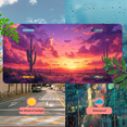 thumbnail image 4 of 1 Pcs 2D Flat License Plate Covers & Frames, Desert at Sunset For Decorative Front, Waterproof For Decoration Aluminum License Plate Covers & Frames Cover For Men Women, 12" X 6", 4 of 5