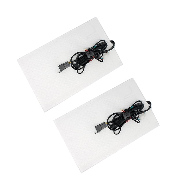 Kenally Almohadilla de calefacción para coche, alfombrilla Interior para automóvil, calentador automotriz de fibra de carbono, accesorio de asiento Ventana automotriz 2PCS Kenally VI017618-02