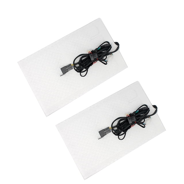 Sidaley Almohadilla de calefacción para coche, alfombrilla Interior para automóvil, calentador automotriz de fibra de carbono, accesorio de asiento Ventana automotriz 2PCS Sidaley VI017618-02