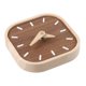 thumbnail image 5 of Negro nogal madera maciza pequeño reloj de mesa reloj de escritorio silencioso reloj de cabecera, 5 of 7