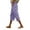 Purple, variant on Outfmvch Linen Capri Pants for Women With Pockets Capri Pants with Lace Side Capris Drawstring with Pockets Pull On Elastic Gauze Pants Summer Outfits 2026 Trendy Wide Leg Crop Pants Beige S-2XL