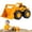 B, variant on Clearence!!Medium Sand Digger Truck with Inertia Drive – Friction Powered Construction Vehicle for Beach and Sandbox – Thick Drop-Resistant Plastic