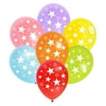 thumbnail image 1 of Way to Celebrate! 8 ballons en latex étoiles de 30 cm - Multicolores, 1 of 3