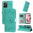 thumbnail image 2 of Funda tipo cartera GANGXUN para Xiaomi Redmi Note 12 4G , diseño girasol, cuero PU, soporte, cierre magnético, tarjetero, 2 of 5