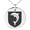 Silver, variant on Stainless Steel Dolphin Diligence Coat of Arms Shield Engraved Small Medallion Circle Charm Pendant Necklace