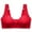 Red, variant on VerPetridure Bras for Women No Underwire Women's Bra Soild Wire Free Underwear One-Piece Bra Everyday Underwear