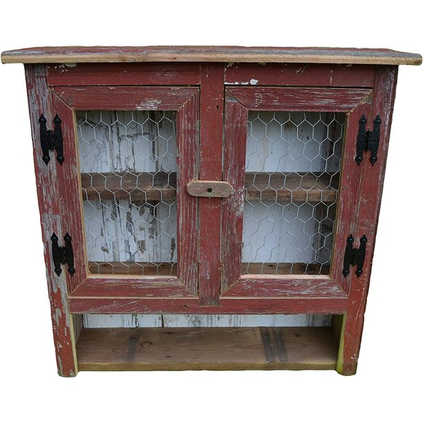 UlaREYoy Country Collectible Handmade Primitive Rustic Decor Barnwood Medicine two