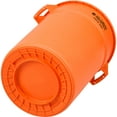 thumbnail image 2 of Global Industrial Plastic Trash Can - 32 Gallon Bright Orange, 2 of 6