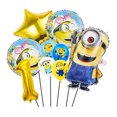 thumbnail image 3 of 1 juego de globos de aluminio de Minions, hombre amarillo, 18 pulgadas, redondos, inflados con helio, globos de látex, suministros para fiestas, decoraciones para baby shower, 3 of 5