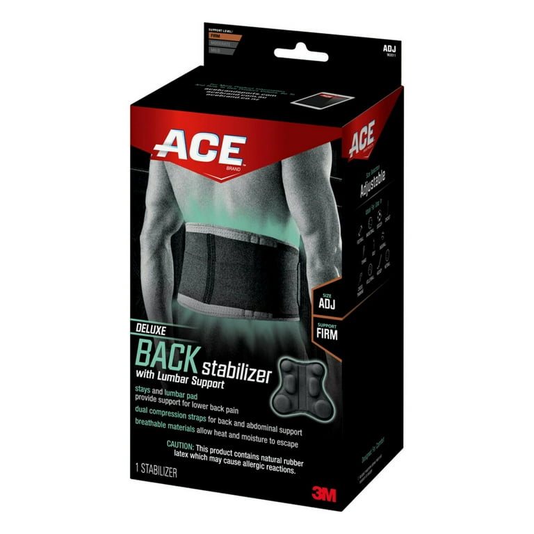 ACE Brand Deluxe Back Stabilizer with Lumbar Support Adjustable Brace