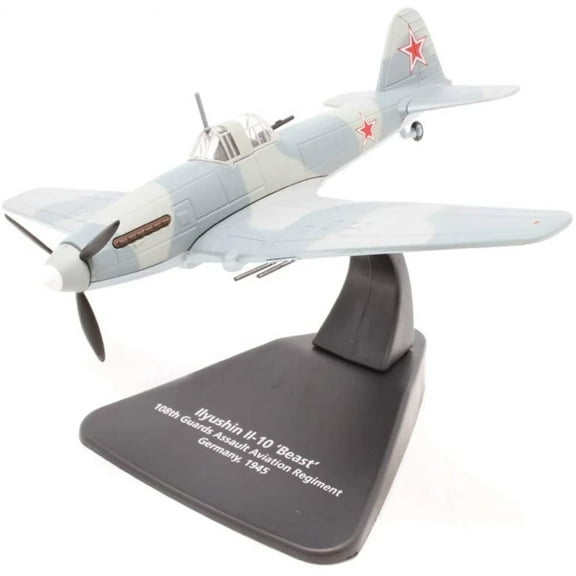 Ilyushin Il-10 "Beast" War Plane 108th Guards Assault Regiment Germany (1945) 1/72 Diecast Model Airplane by Oxford Diecast