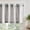 Balanced Stripe | Black-50"W x 16"L (Pack of 1), variant on Tie Up Linen Textured Striped Bow Curtain For Kitchen Bathroom Rod Pocket Pinstripe Valance Window Treatments Ticking Stripe Pull Cord 1 Panel 18 Inch Teal Blue On