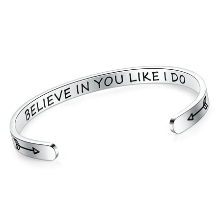 SAM & LORI Mothers Day Gifts for Daughter Teen Girls Teenage Inspirational Bracelet Graduation Women Her Best Friend Adults Girlfriend Year Old Personalized Cuff Christmas Stocking Stuffers Valentine