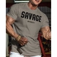 thumbnail image 2 of Savage Men's Workout Shirt for Men, Gym Funny Deadlift Lifting T-Shirt, 2 of 6