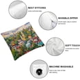thumbnail image 6 of nygtbtfer  Landscape Throw Pillow Cushion Cover Pack of 2, Yangon Myanmar Skline Cityscape Scenery with Nature Village Houses Art Print, Zippered Double-Side Digital Print Decor, Multicolor White, 6 of 7