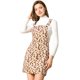 thumbnail image 1 of Vestido Floral Allegra K Mono Correa Ajustable Falda De Tirantes Pana Para Mujer Caqui M, 1 of 7