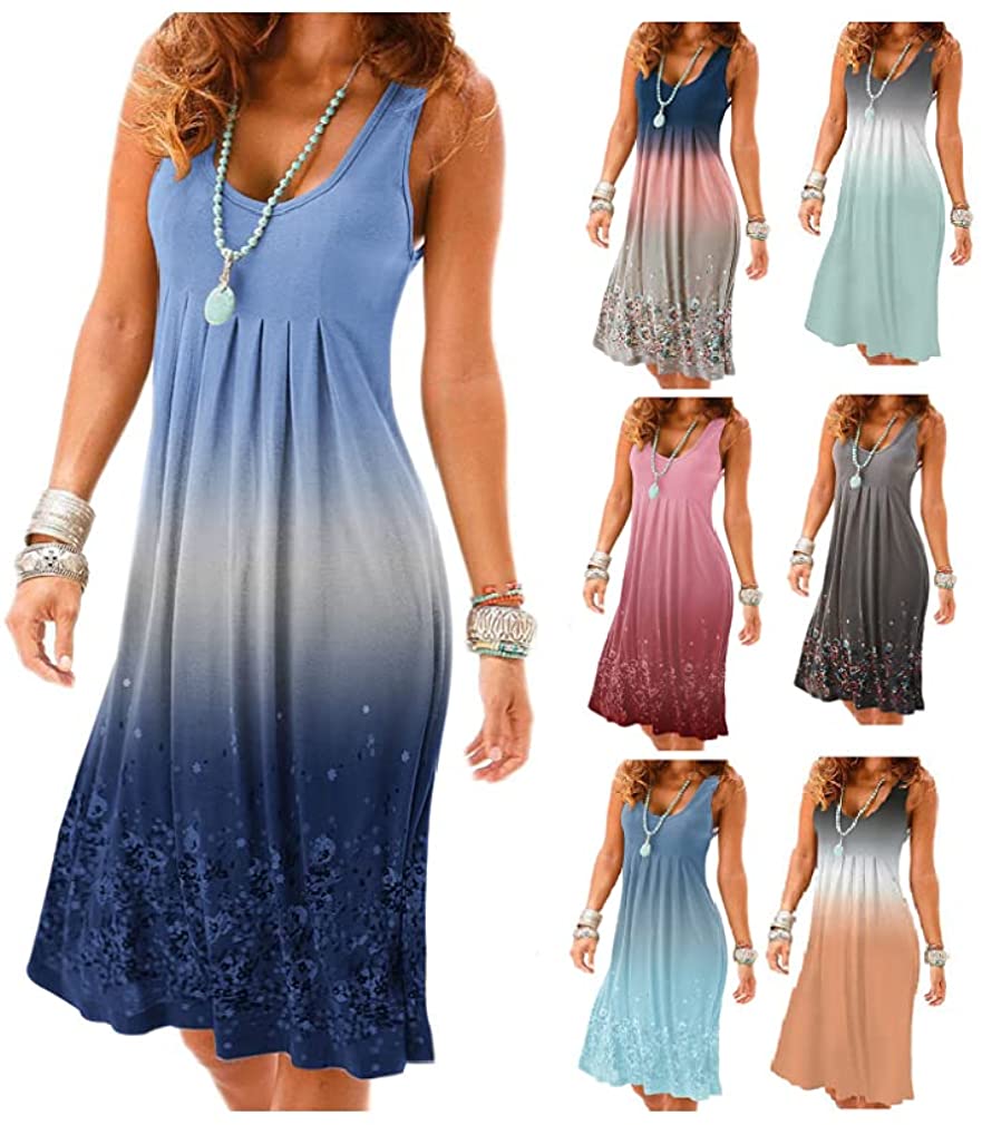 Summer Women's Fashion Boho Gradient 