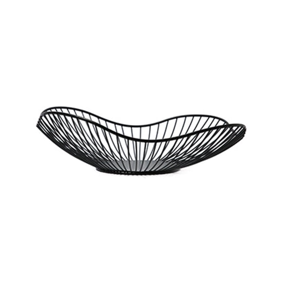Elegant Dining Table Fruit Display Basket Metal Wire Storage Bowl for Eggs Snacks Bread Home Decoration Supplies