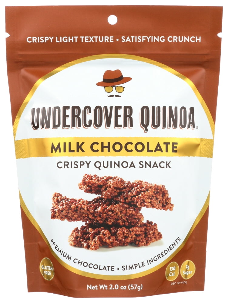 Undercover Quinoa - Crispy Quinoa Milk Choco, 2 Oz