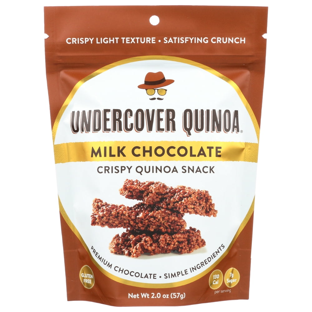 Undercover Quinoa Crispy Quinoa Milk Choco, 2 Oz