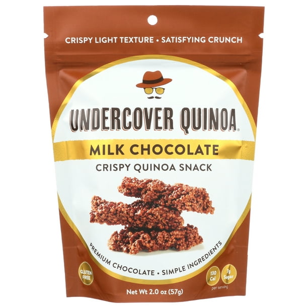 (12 Pack) Undercover Quinoa Crispy Quinoa Milk Choco, 2 Oz Walmart