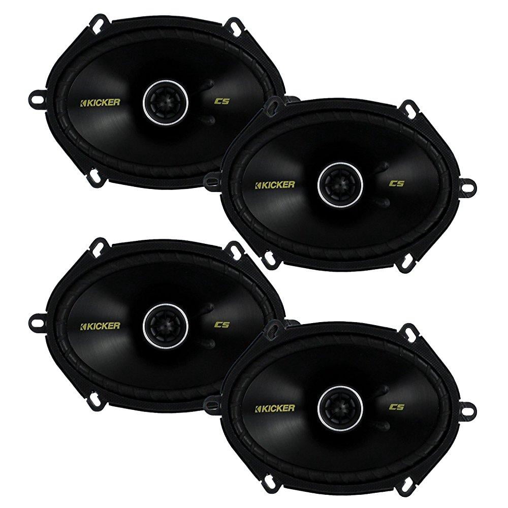 4) new kicker 40cs684 6x8 450w 2 way car coaxial speakers