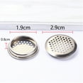 thumbnail image 2 of Whataatahia 5 rejillas de ventilación de acero inoxidable, rejilla de ventilación de malla redonda plateada para cocina, baño, gabinete, 2 of 5