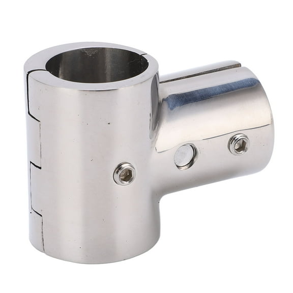 90° T Tee Tube Pipe Connector 1in/25.4mm ID Separable Stainless Steel Boat Hand Rail Accessories