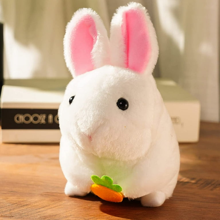 Cute Doll Kawaii Simulation Tail Wagging Rabbit Hamster Plush Toy Pull String Tail Moving Bunny Stuffed Animal Doll Baby Gifts Walmart