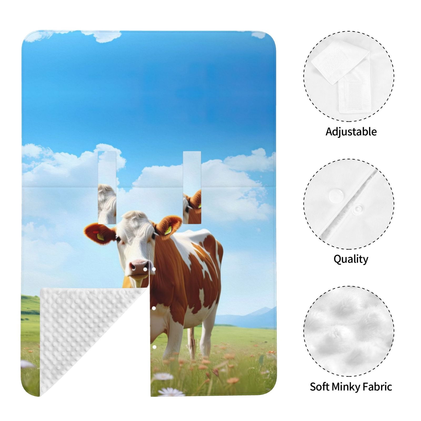 Car Seat Cover Baby - Cow Grazing Nature Breathable Infant Car Seat Cover for Baby Carseat, Lightweight Comfort Baby Essentials Must Haves Newborn Stuff for Girl Boy