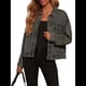 thumbnail image 1 of Chaqueta Vaquera Holgada Estilo Boyfriend para Mujer Gris XL, 1 of 9