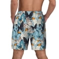 thumbnail image 4 of Uemuo Butterflys Pattern Mens Swim Trunks Quick Dry Board Shorts with Mesh Lining, Stretch Beach Shorts Quick Dry No-Chafing Board Shorts-Large, 4 of 9