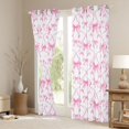 thumbnail image 3 of jejeloiu Cartoon Bow Knot Blackout Curtains Set of 2 (52x84 Each),Pink Ribbon Bowtie Window Curtains For Girl, 3 of 6